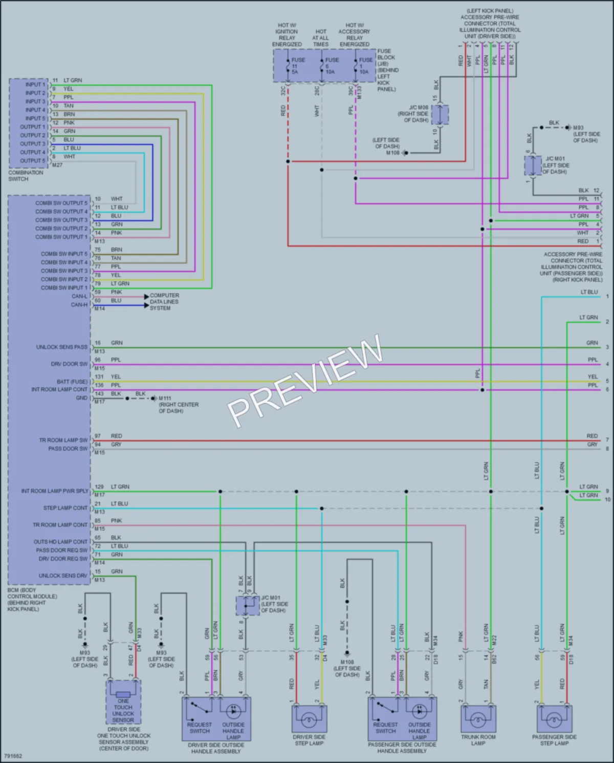 2022 Infiniti Q60 Interior Lights wiring diagram preview