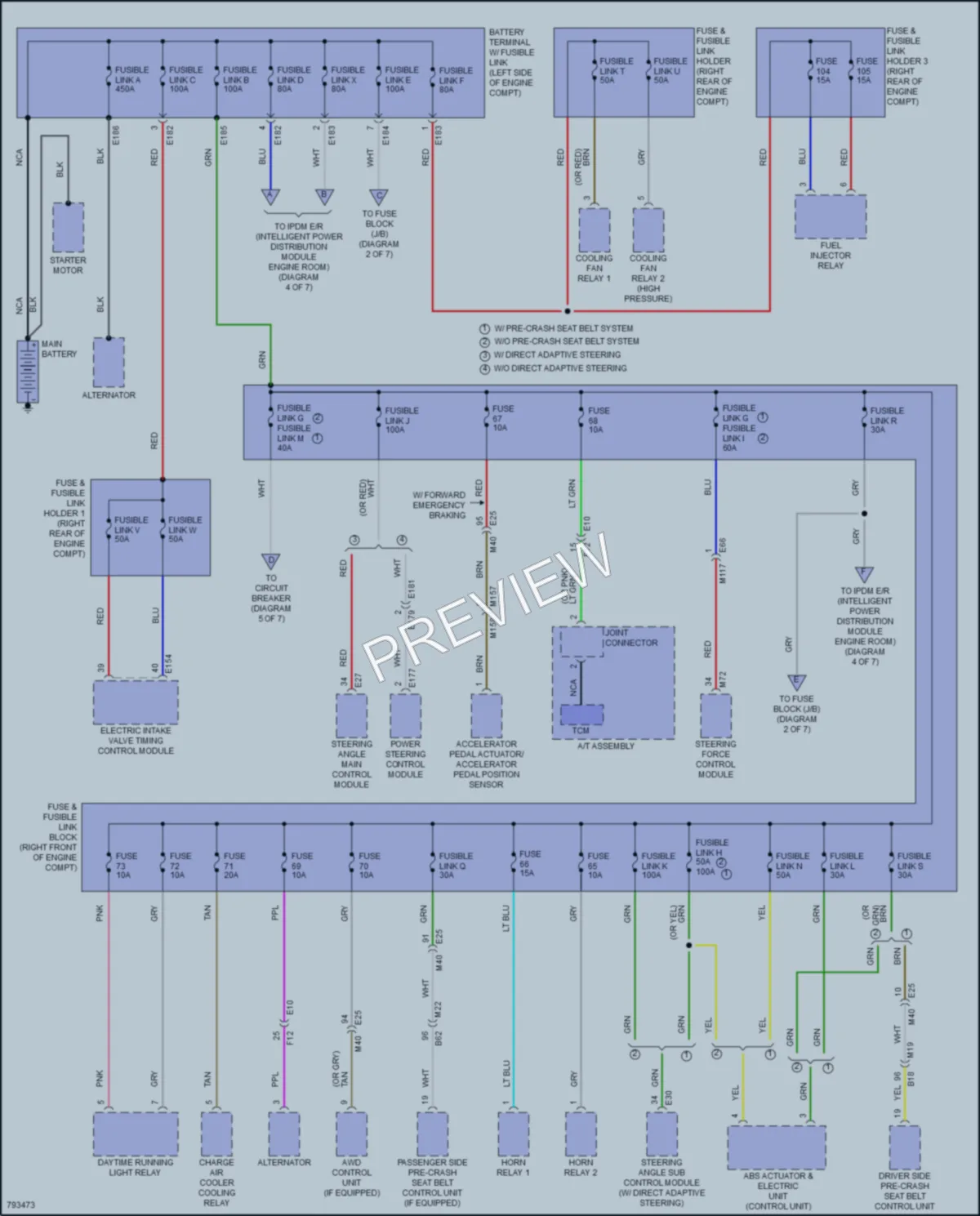 2022 Infiniti Q60 Power Distribution wiring diagram preview