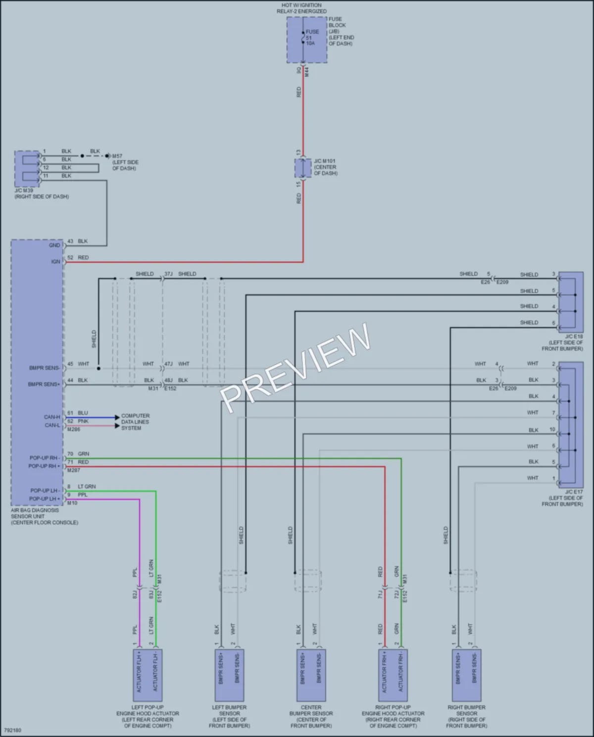 2022 Infiniti QX50 Active Bodyworks wiring diagram preview