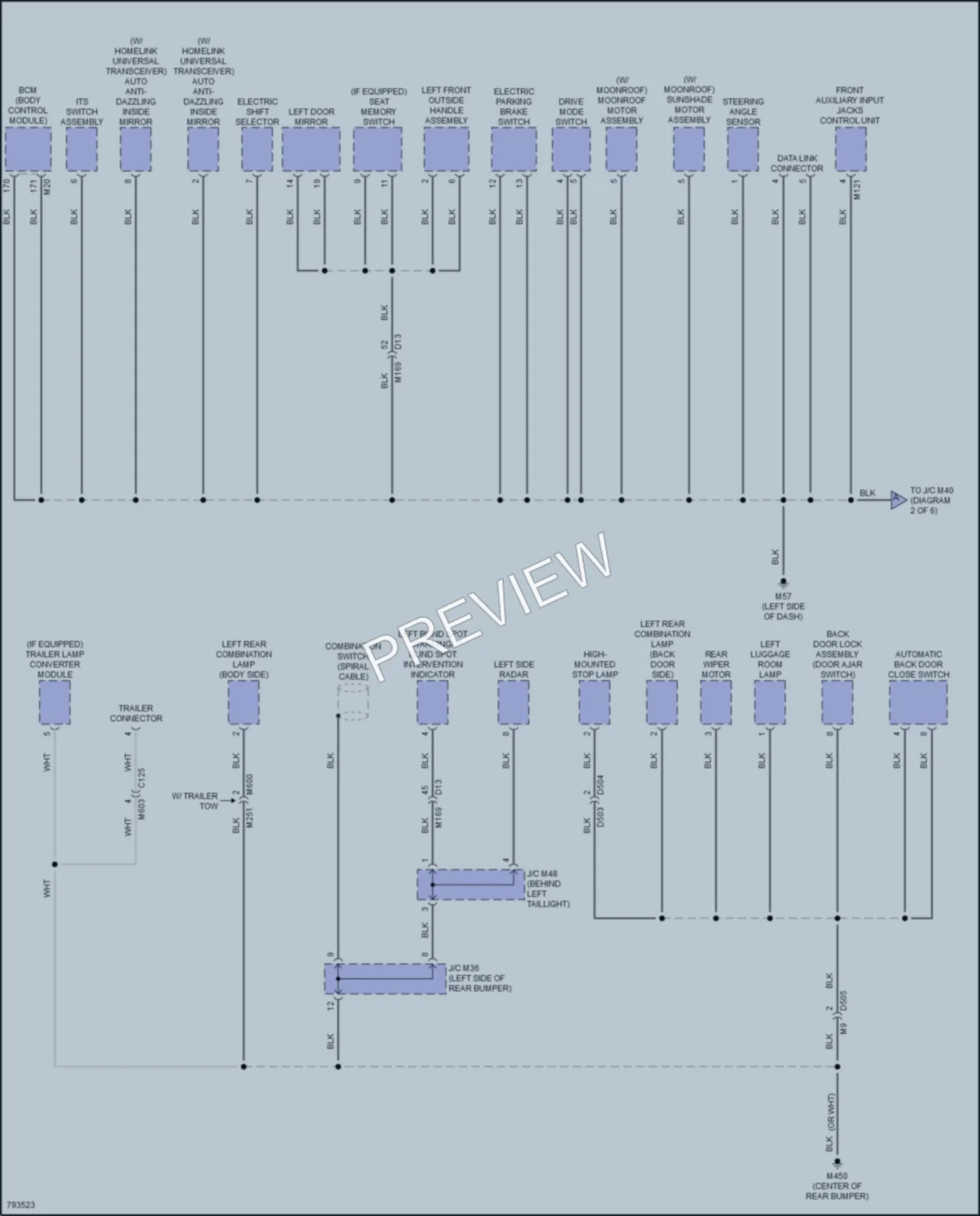 2022 Infiniti QX50 Ground Distribution wiring diagram preview