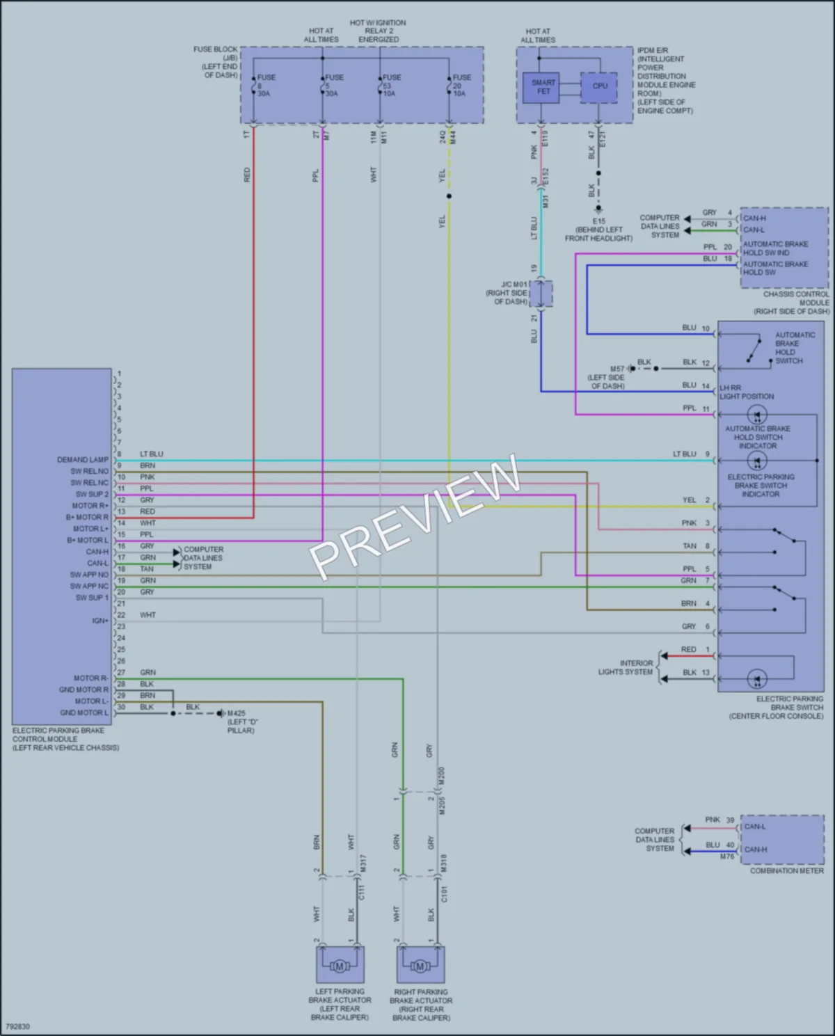 2022 Infiniti QX50 Shift Interlock wiring diagram preview
