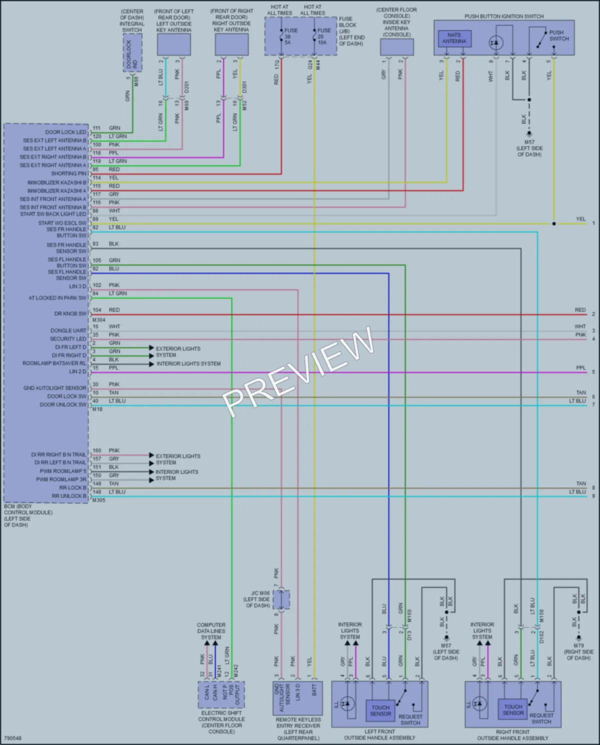 2022 Infiniti QX55 Anti Theft wiring diagram preview