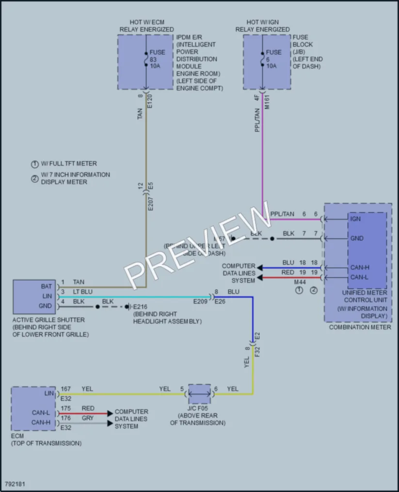 2022 Infiniti QX60 Active Bodyworks wiring diagram preview