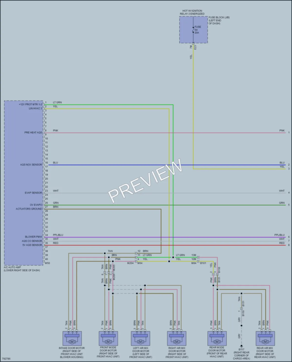 2022 Infiniti QX60 Air Conditioning wiring diagram preview