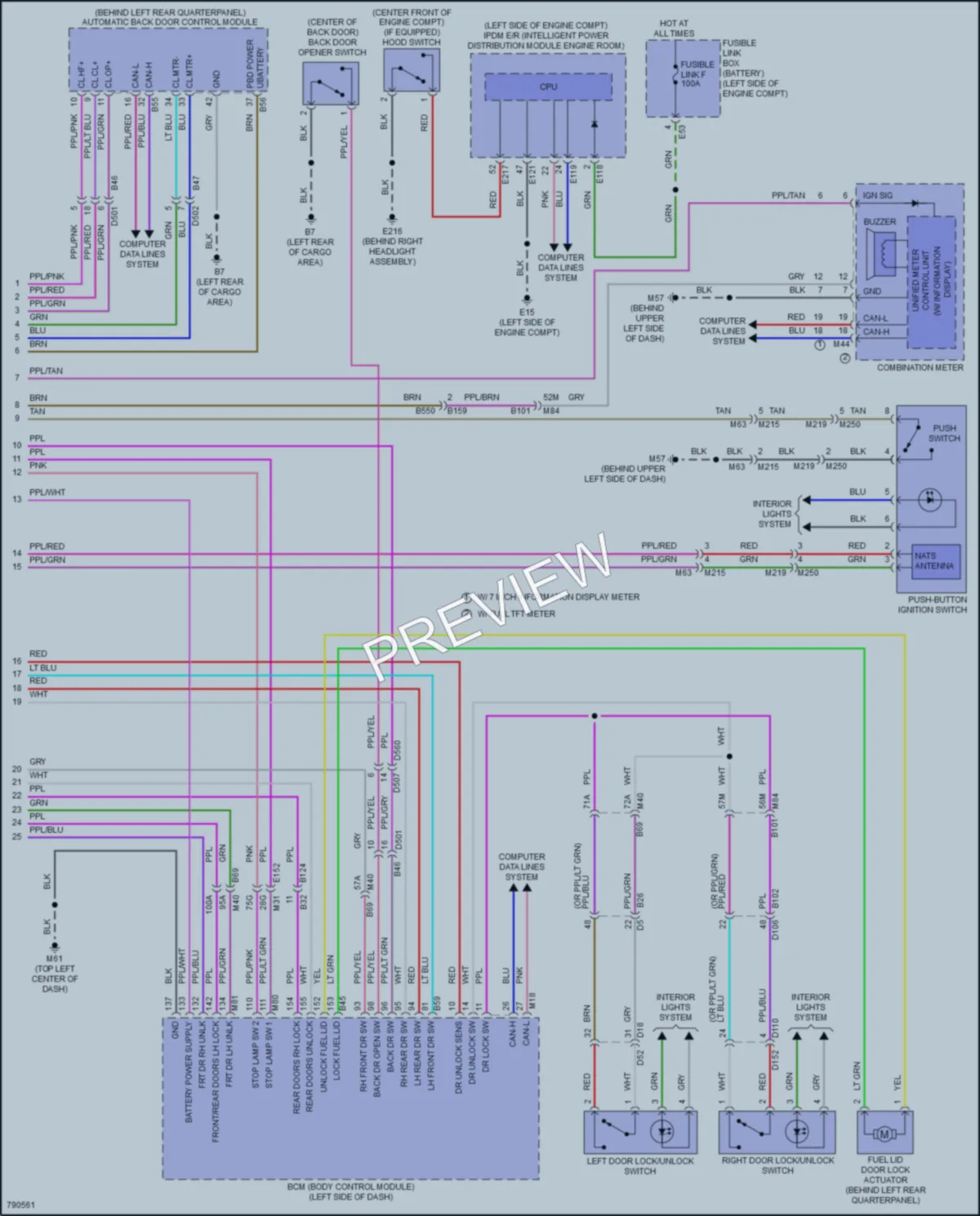 2022 Infiniti QX60 Anti Theft wiring diagram preview