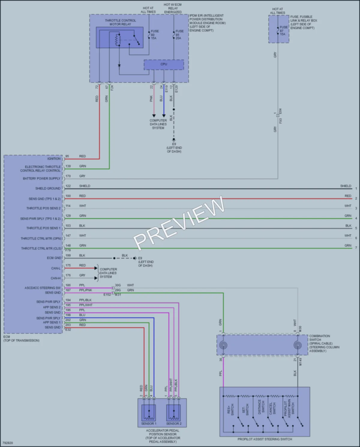 2022 Infiniti QX60 Cruise Control wiring diagram preview