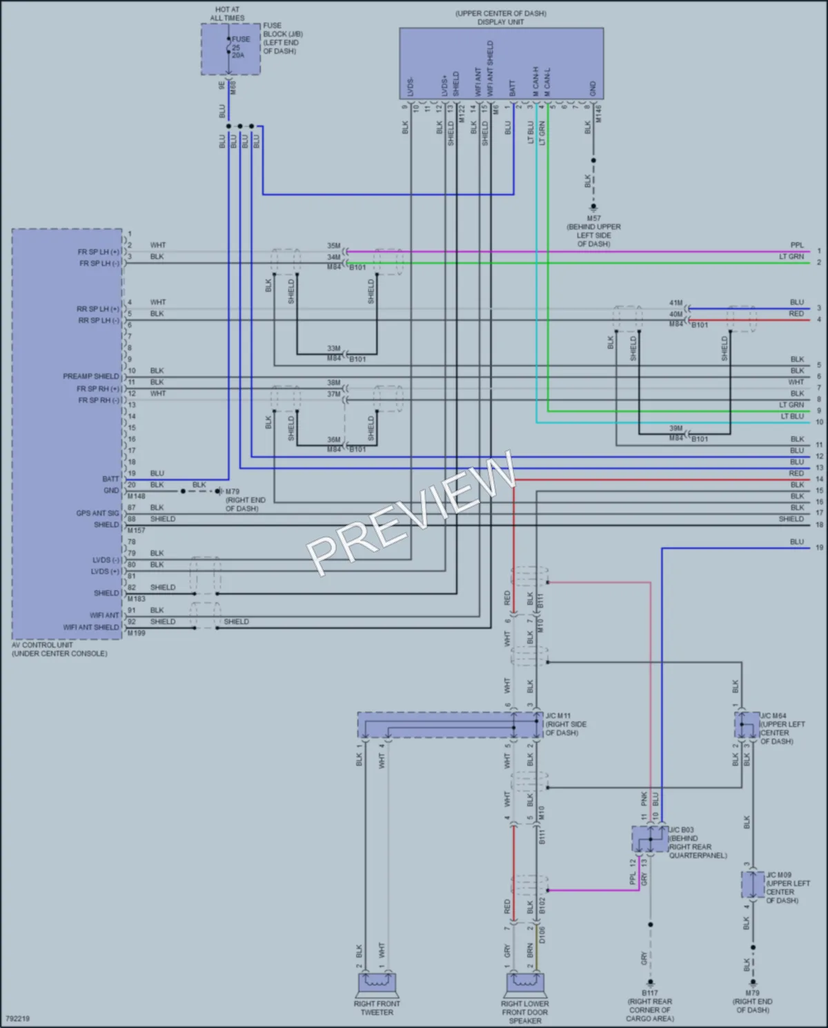 2022 Infiniti QX60 Radio wiring diagram preview