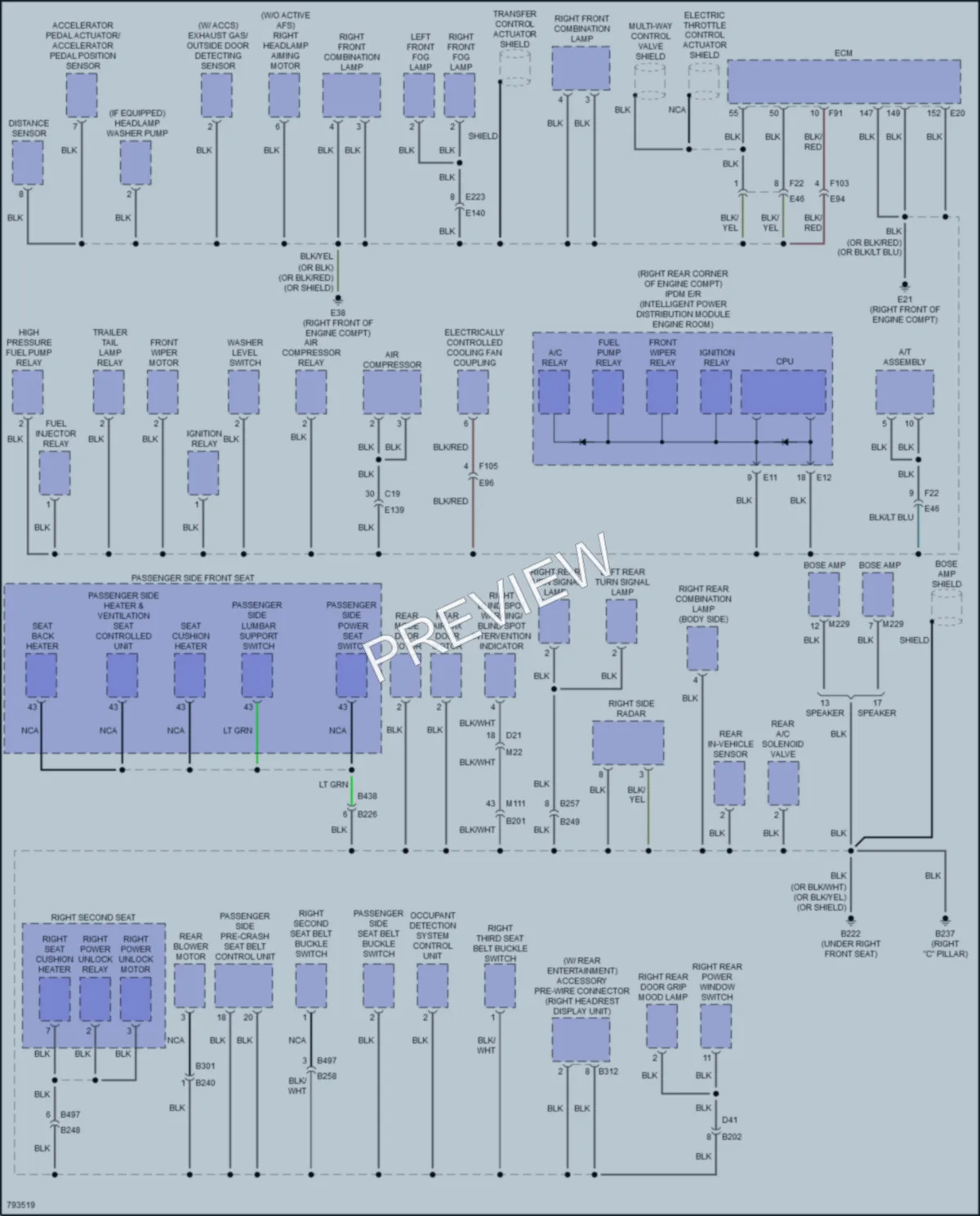 2022 Infiniti QX80 Ground Distribution wiring diagram preview
