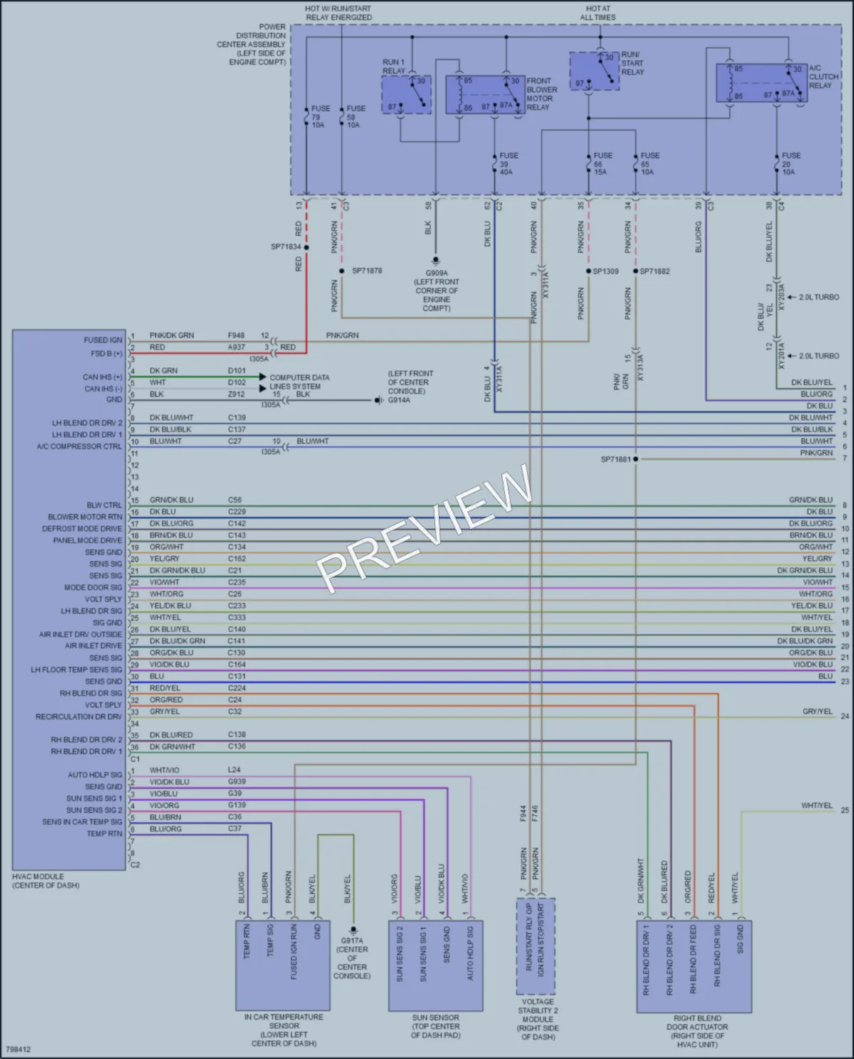 2022 Jeep Cherokee Air Conditioning wiring diagram preview