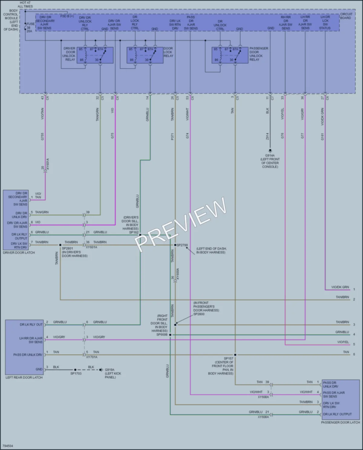 2022 Jeep Cherokee Anti Theft wiring diagram preview