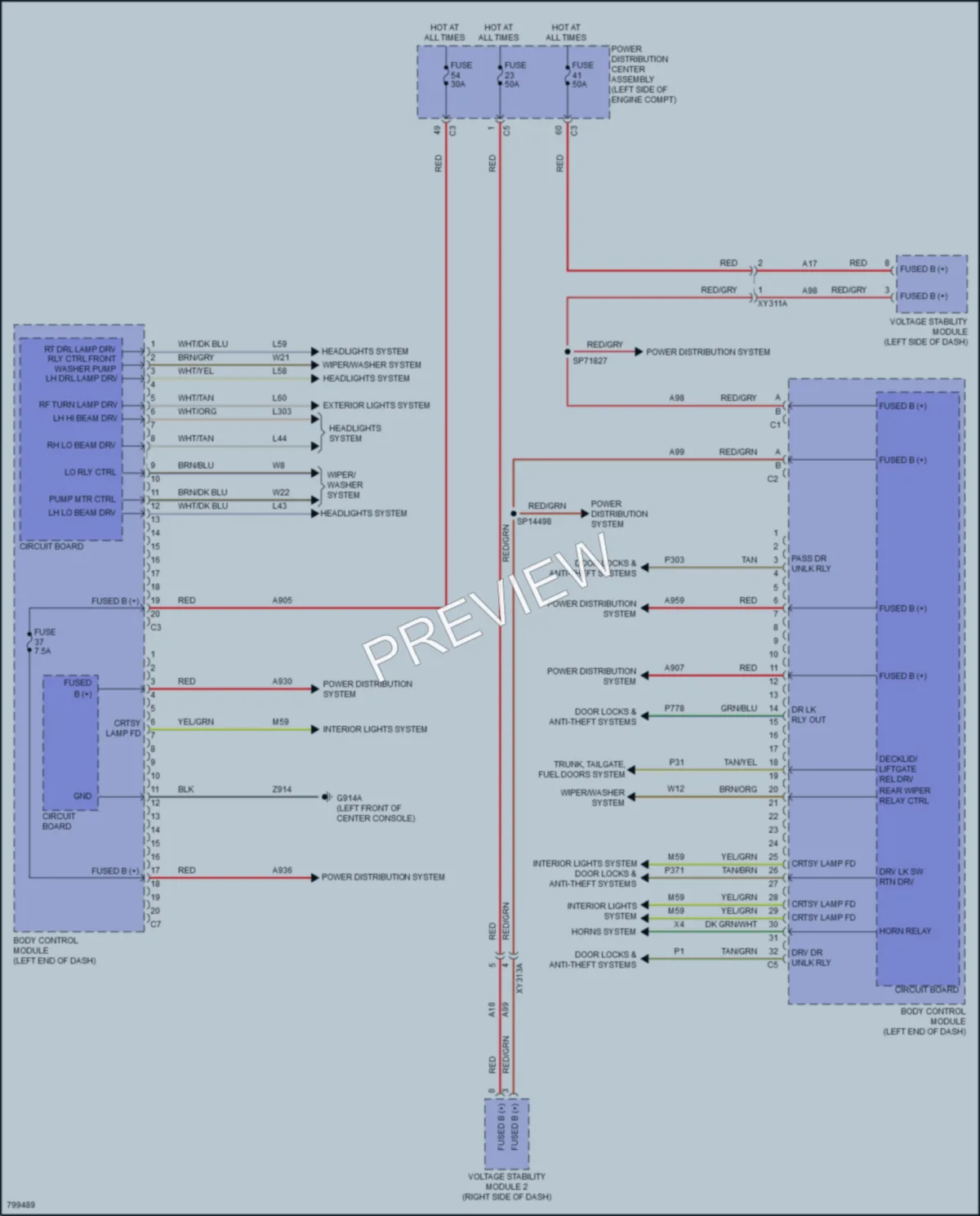 2022 Jeep Cherokee Body Control Modules wiring diagram preview