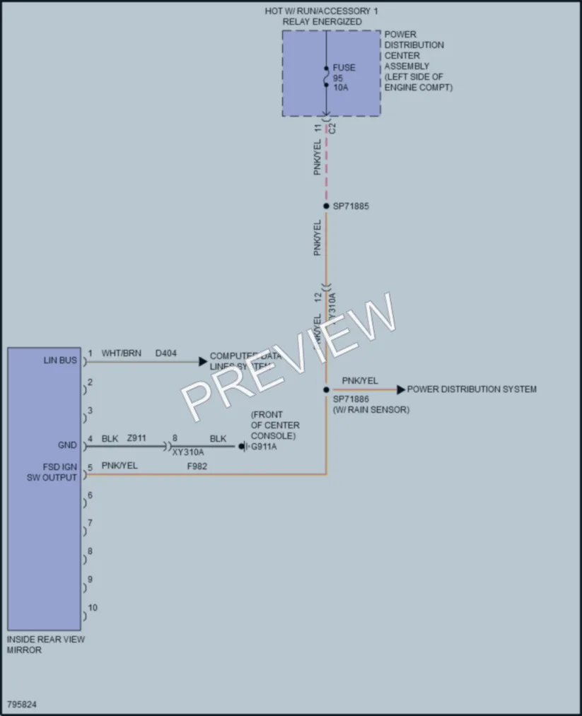 2022 Jeep Cherokee Power Mirrors wiring diagram preview