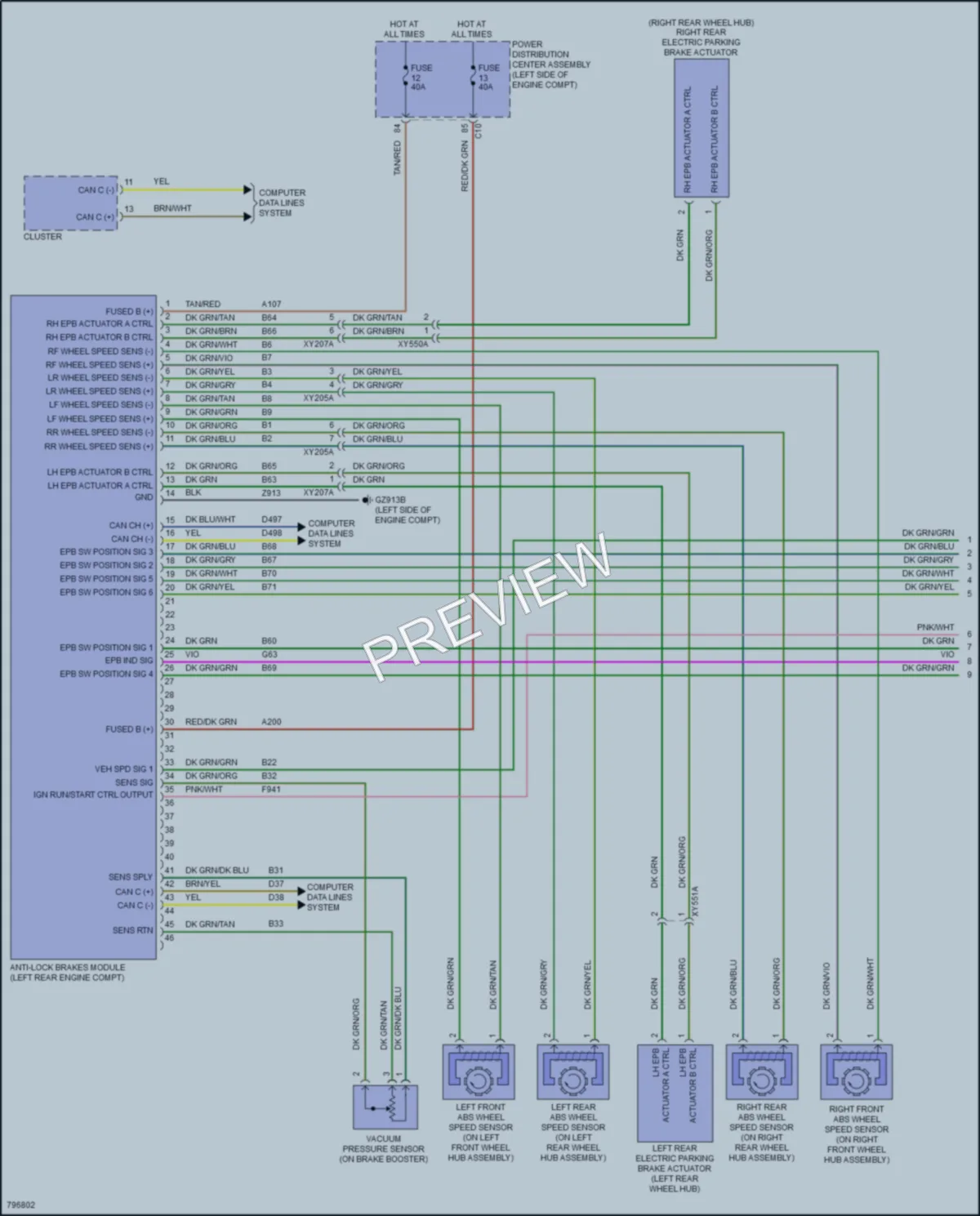 2022 Jeep Compass Anti Lock Brakes wiring diagram preview