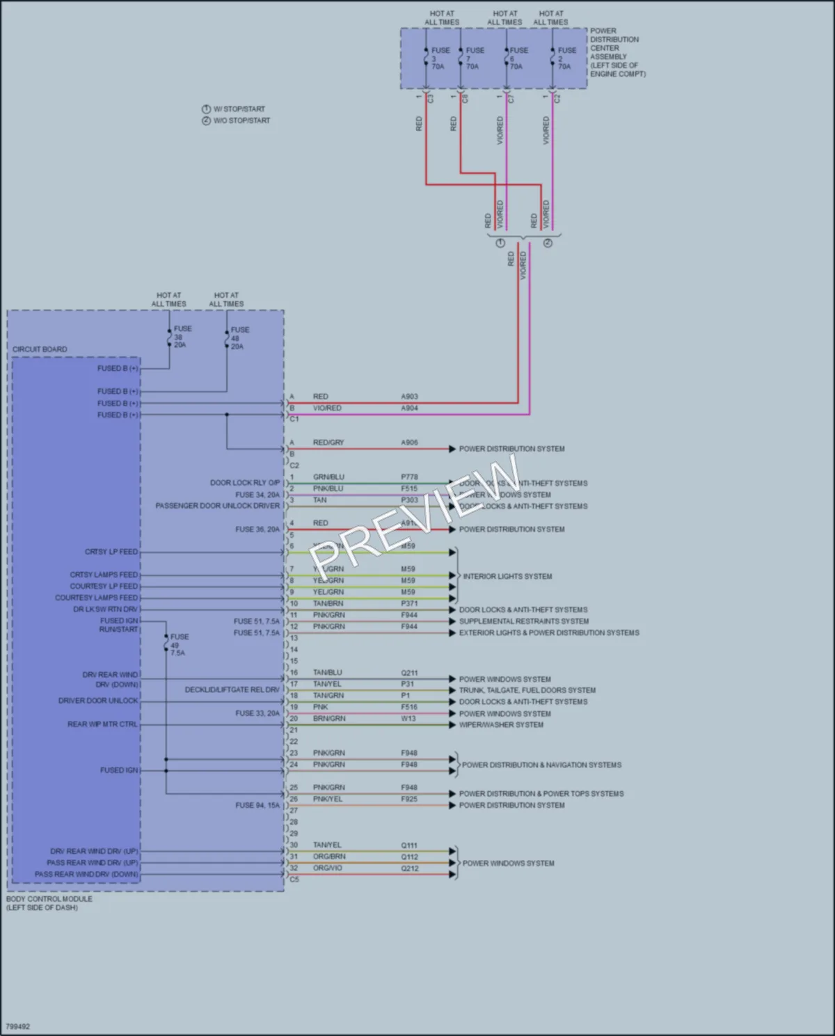2022 Jeep Compass Body Control Modules wiring diagram preview