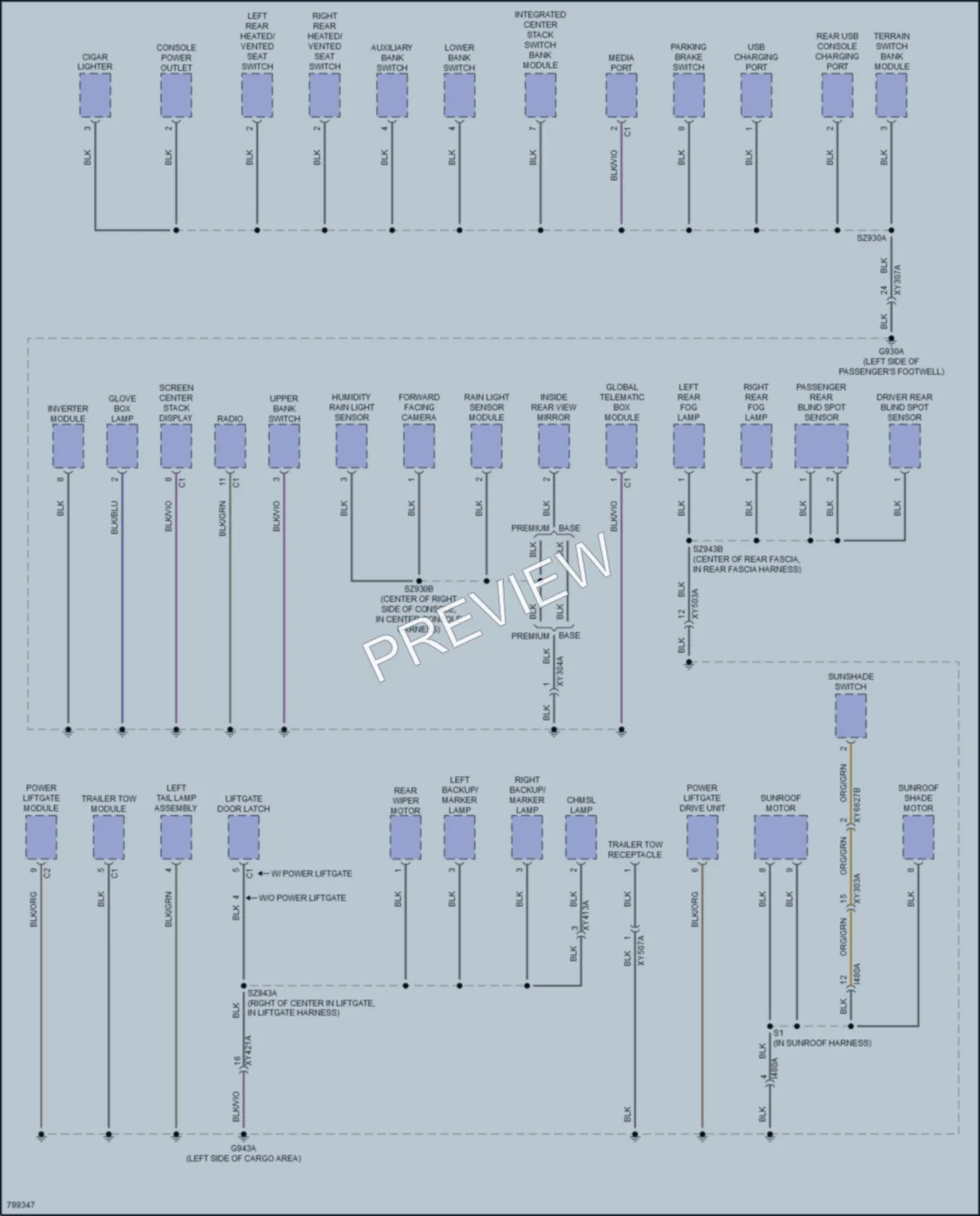 2022 Jeep Compass Ground Distribution wiring diagram preview