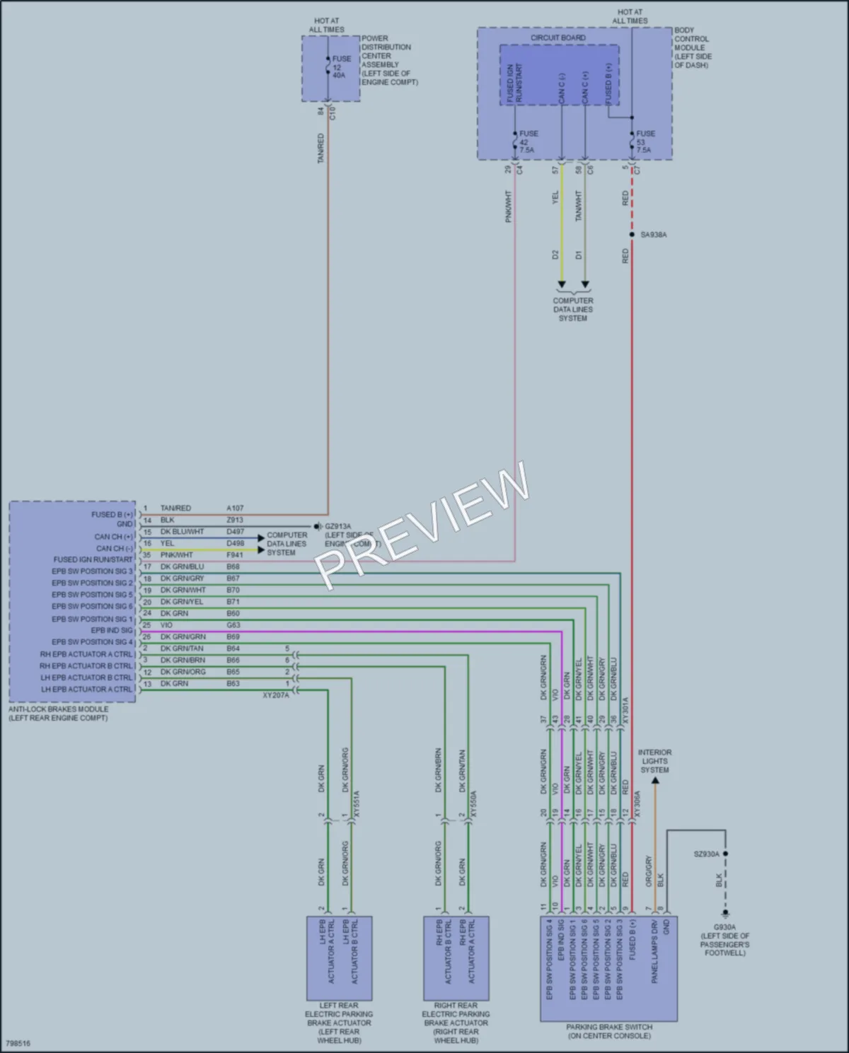 2022 Jeep Compass Shift Interlock wiring diagram preview
