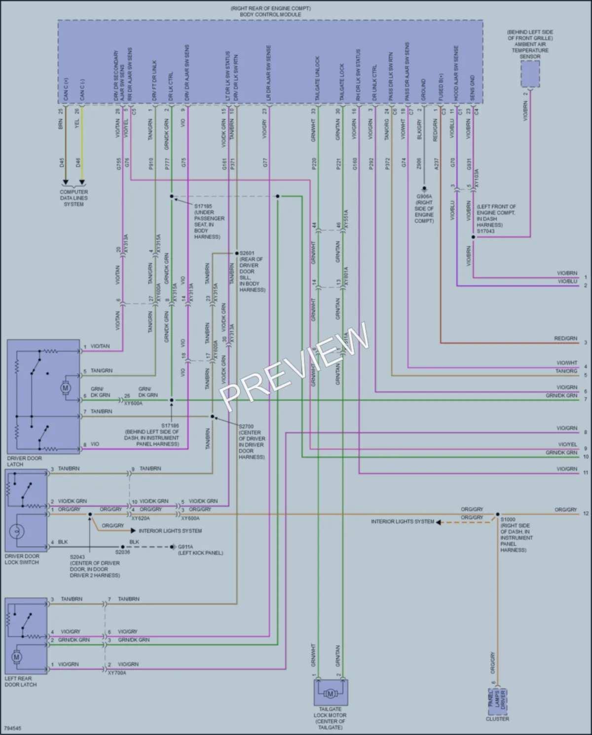 2022 Jeep Gladiator Anti Theft wiring diagram preview