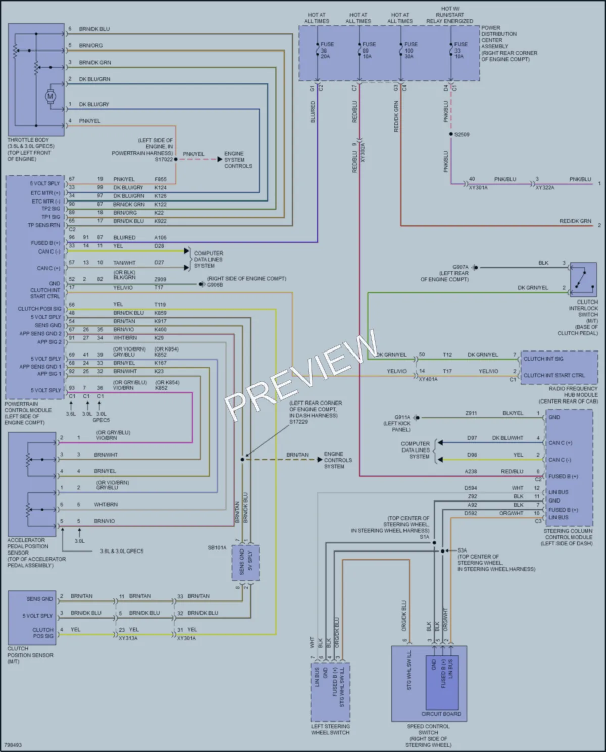 2022 Jeep Gladiator Cruise Control wiring diagram preview