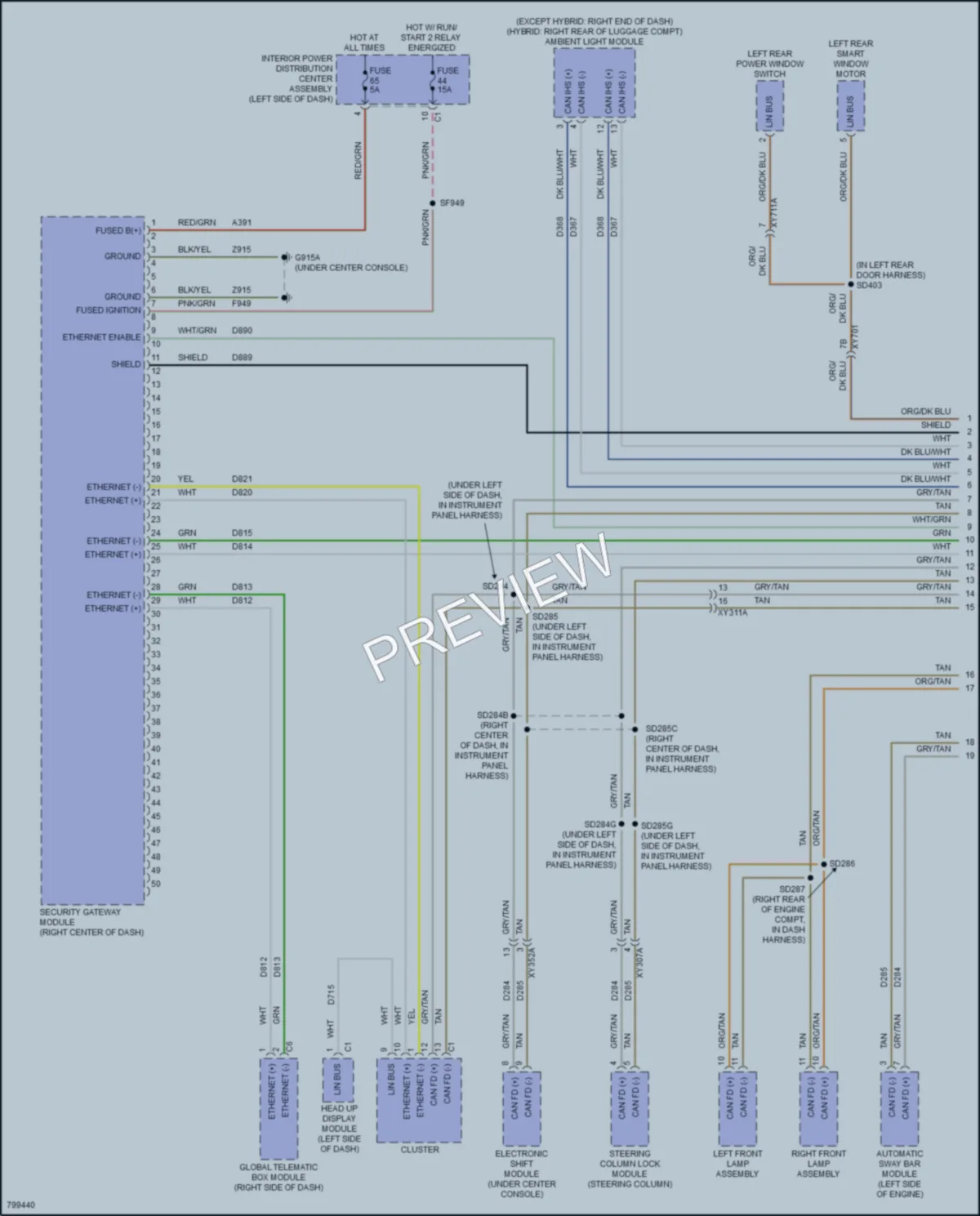 2022 Jeep GrandCherokee Computer Data Lines wiring diagram preview