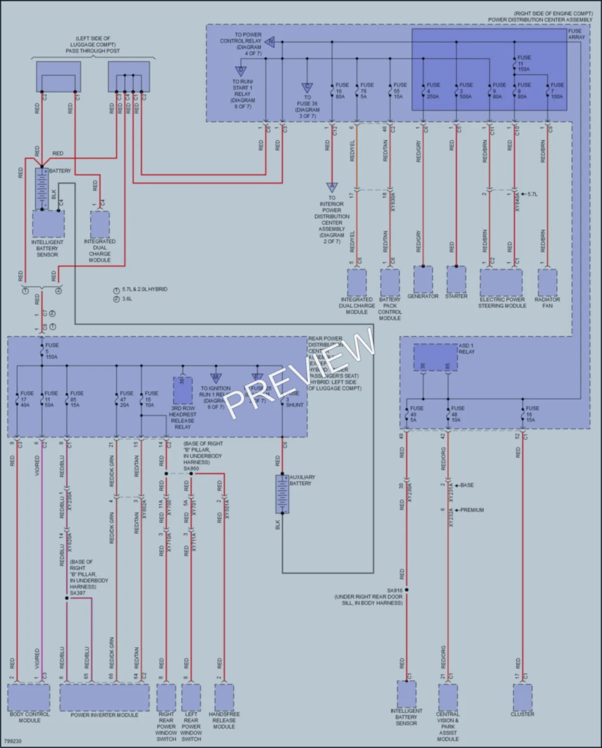 2022 Jeep GrandCherokee Power Distribution wiring diagram preview