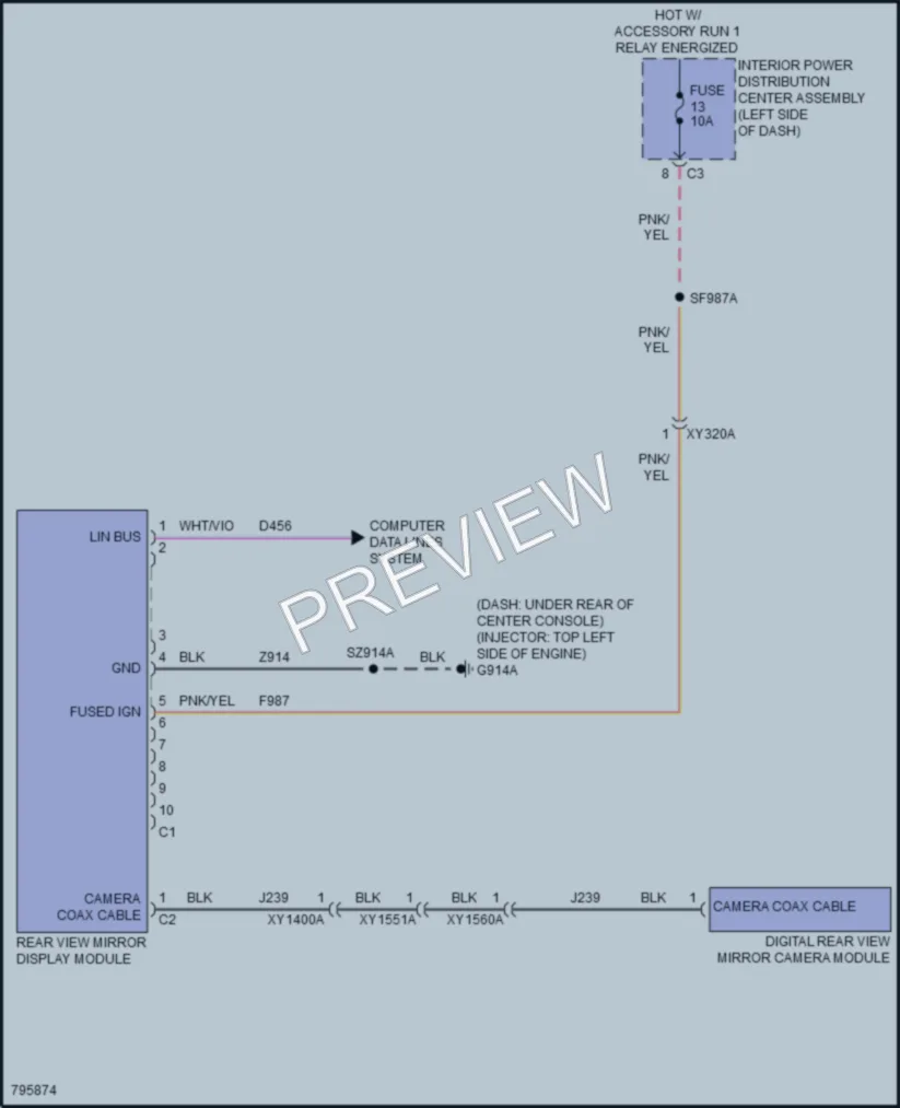 2022 Jeep GrandCherokee4XE Power Mirrors wiring diagram preview