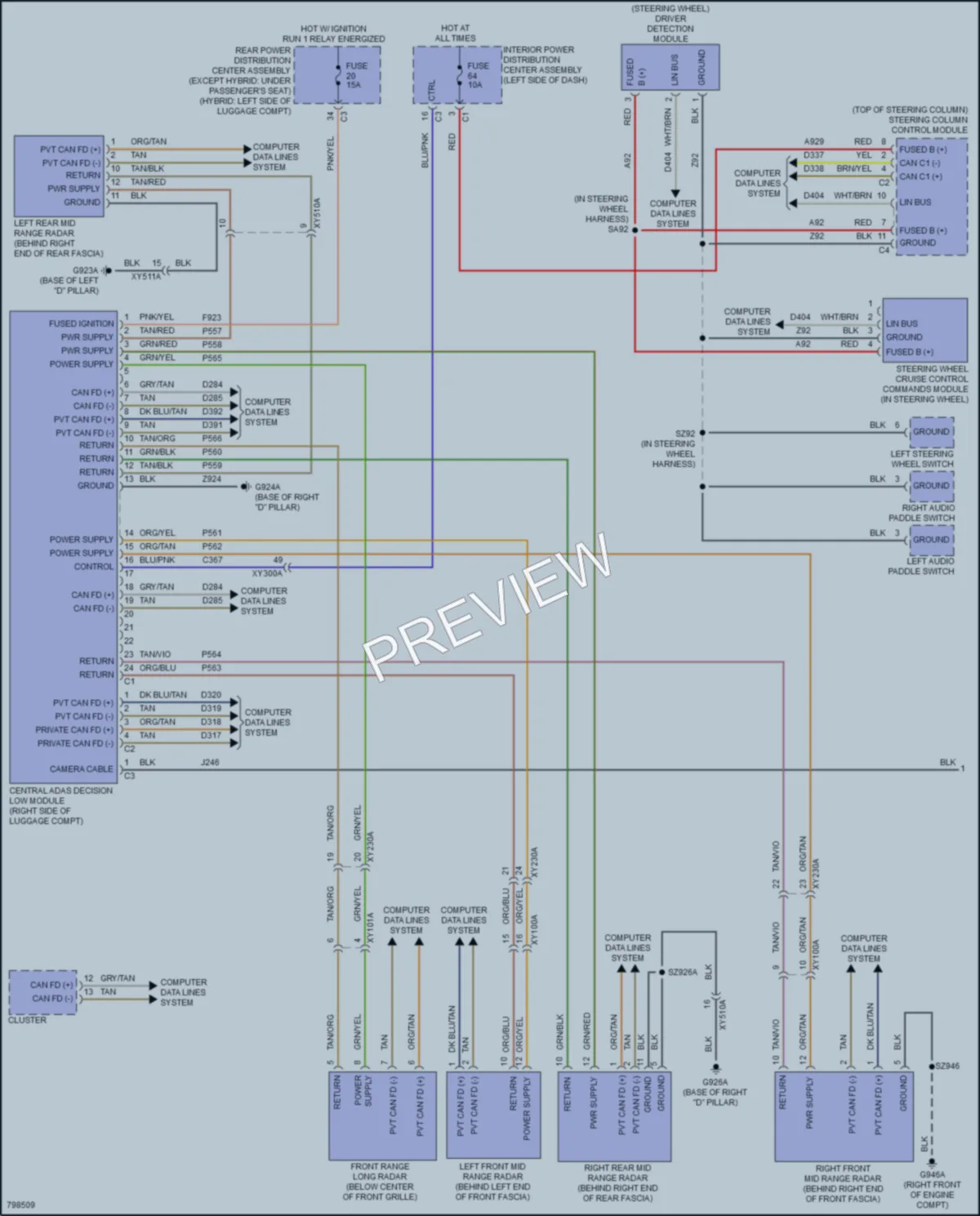 2022 Jeep GrandCherokeeL Cruise Control wiring diagram preview