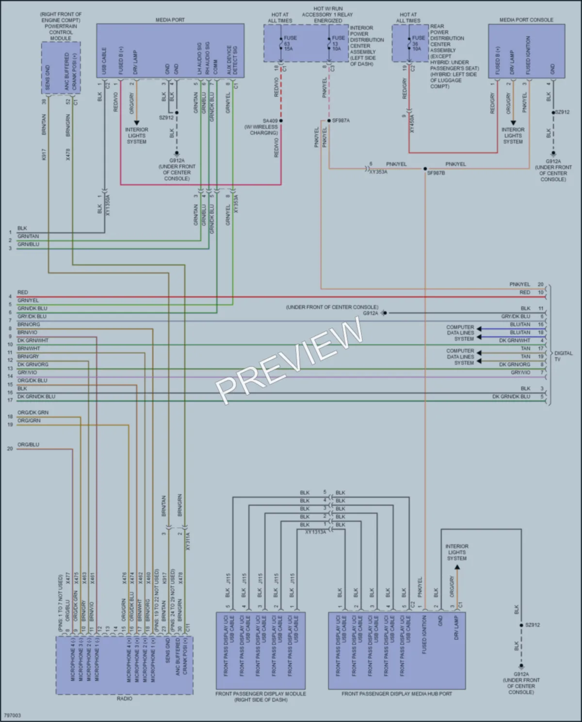 2022 Jeep GrandCherokeeL Navigation wiring diagram preview