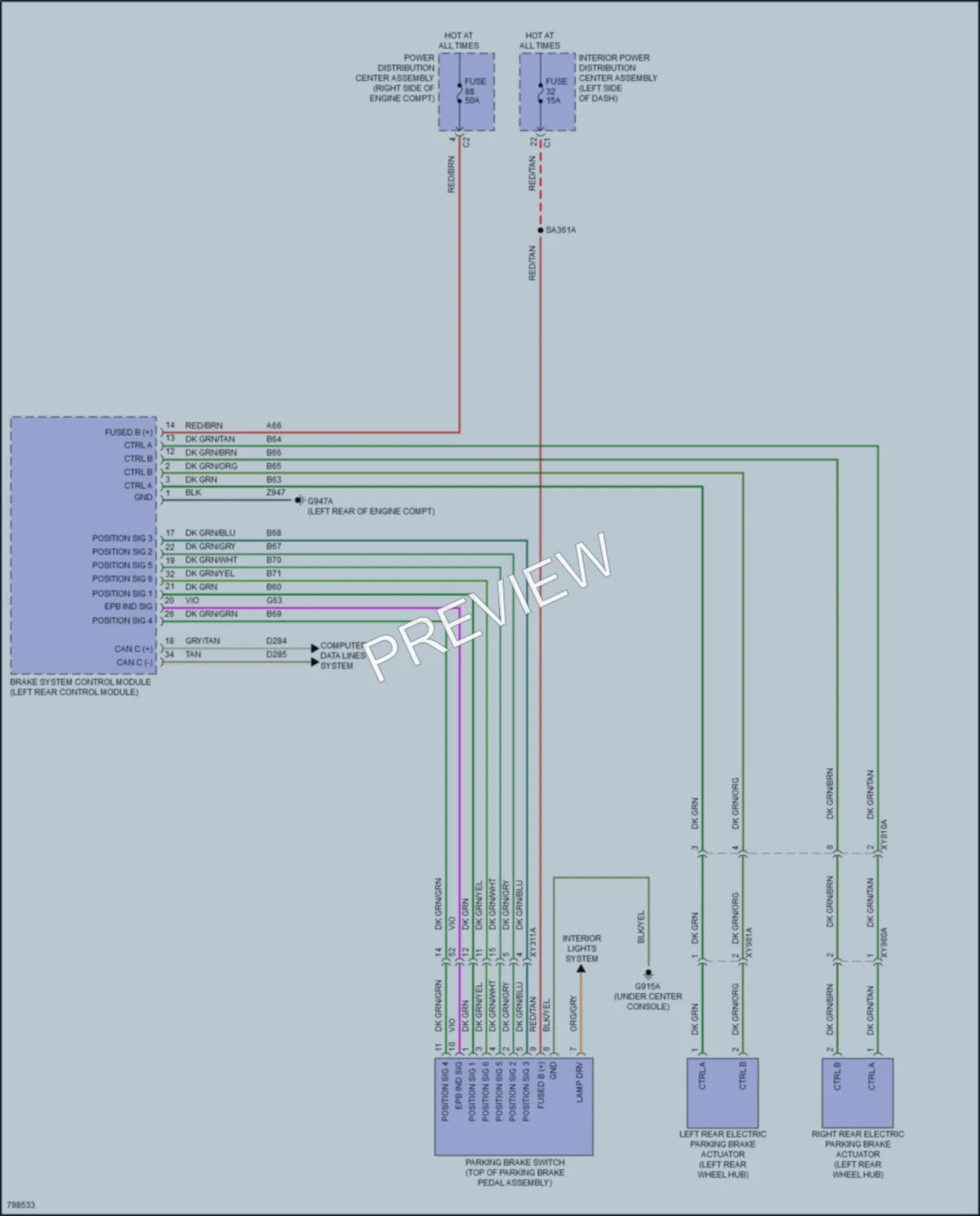 2022 Jeep GrandCherokeeL Shift Interlock wiring diagram preview