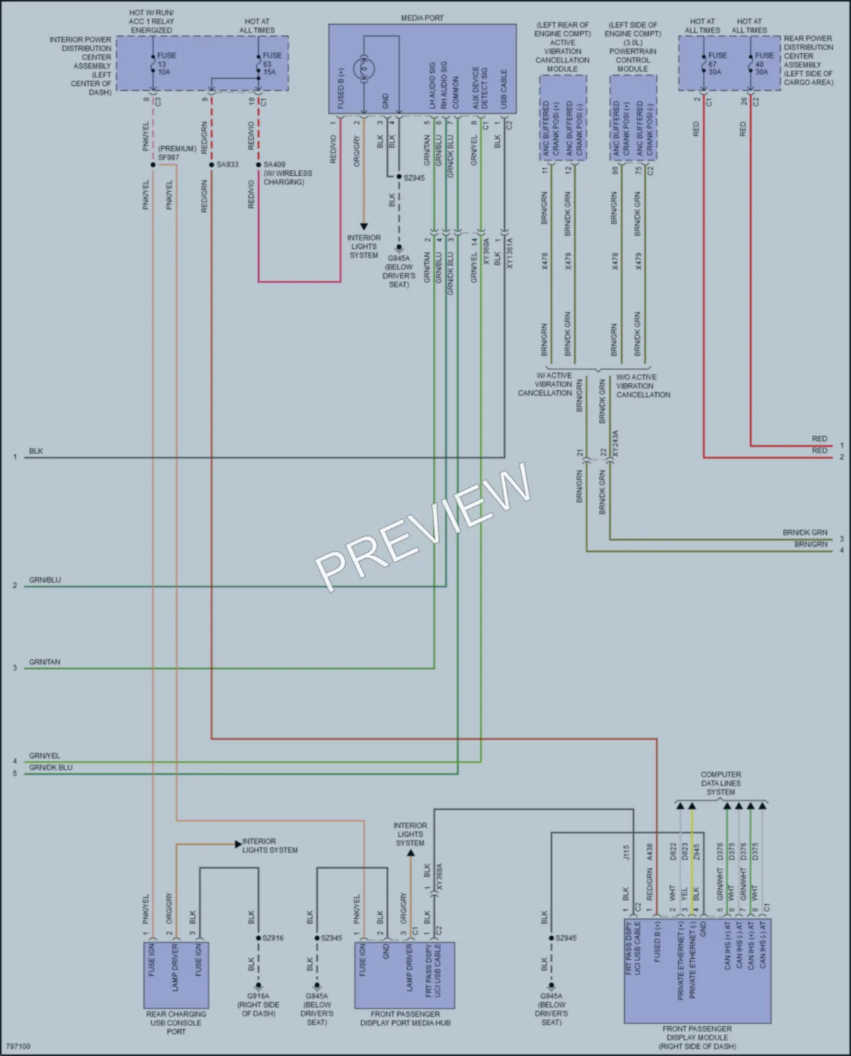 2022 Jeep GrandWagoneer Navigation wiring diagram preview