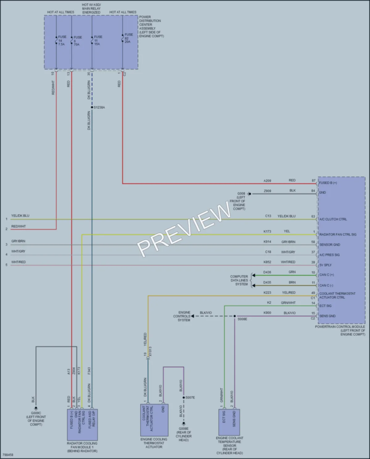 2022 Jeep Renegade Air Conditioning wiring diagram preview