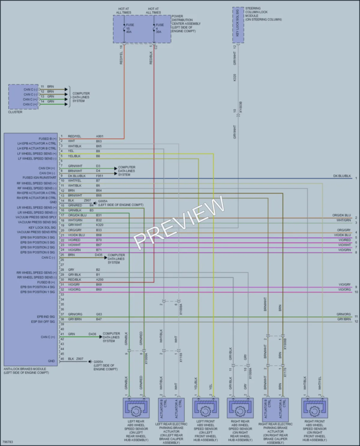 2022 Jeep Renegade Anti Lock Brakes wiring diagram preview