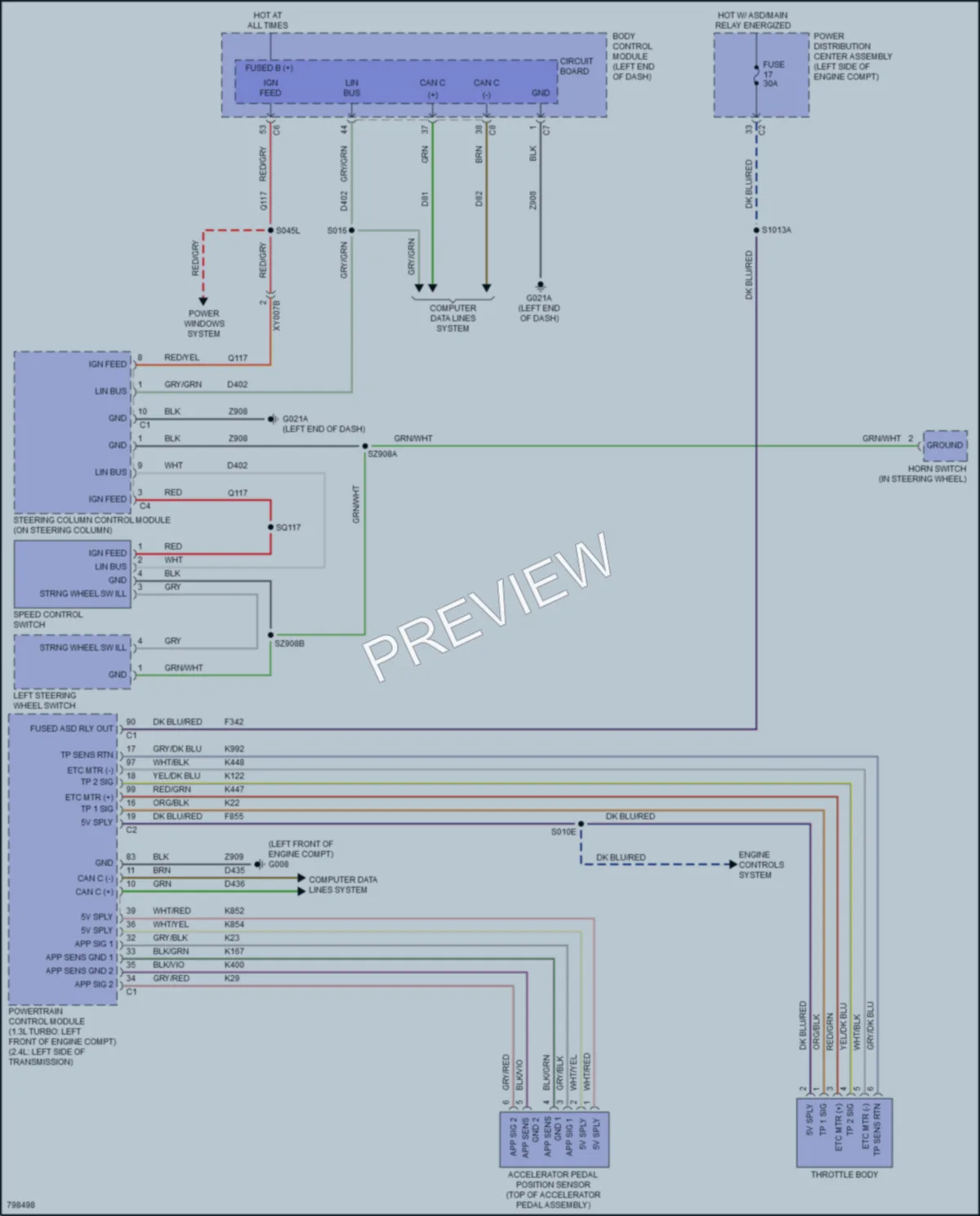 2022 Jeep Renegade Cruise Control wiring diagram preview