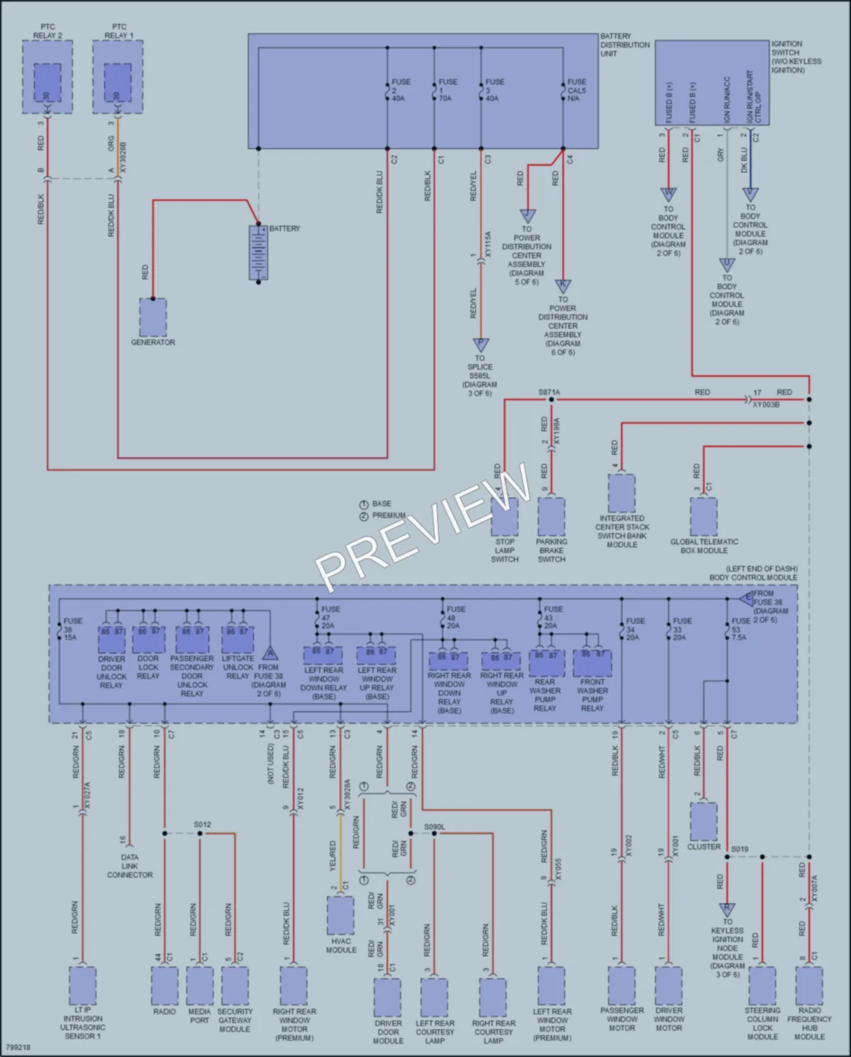 2022 Jeep Renegade Power Distribution wiring diagram preview