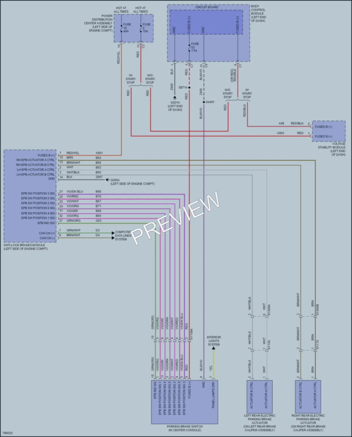 2022 Jeep Renegade Shift Interlock wiring diagram preview