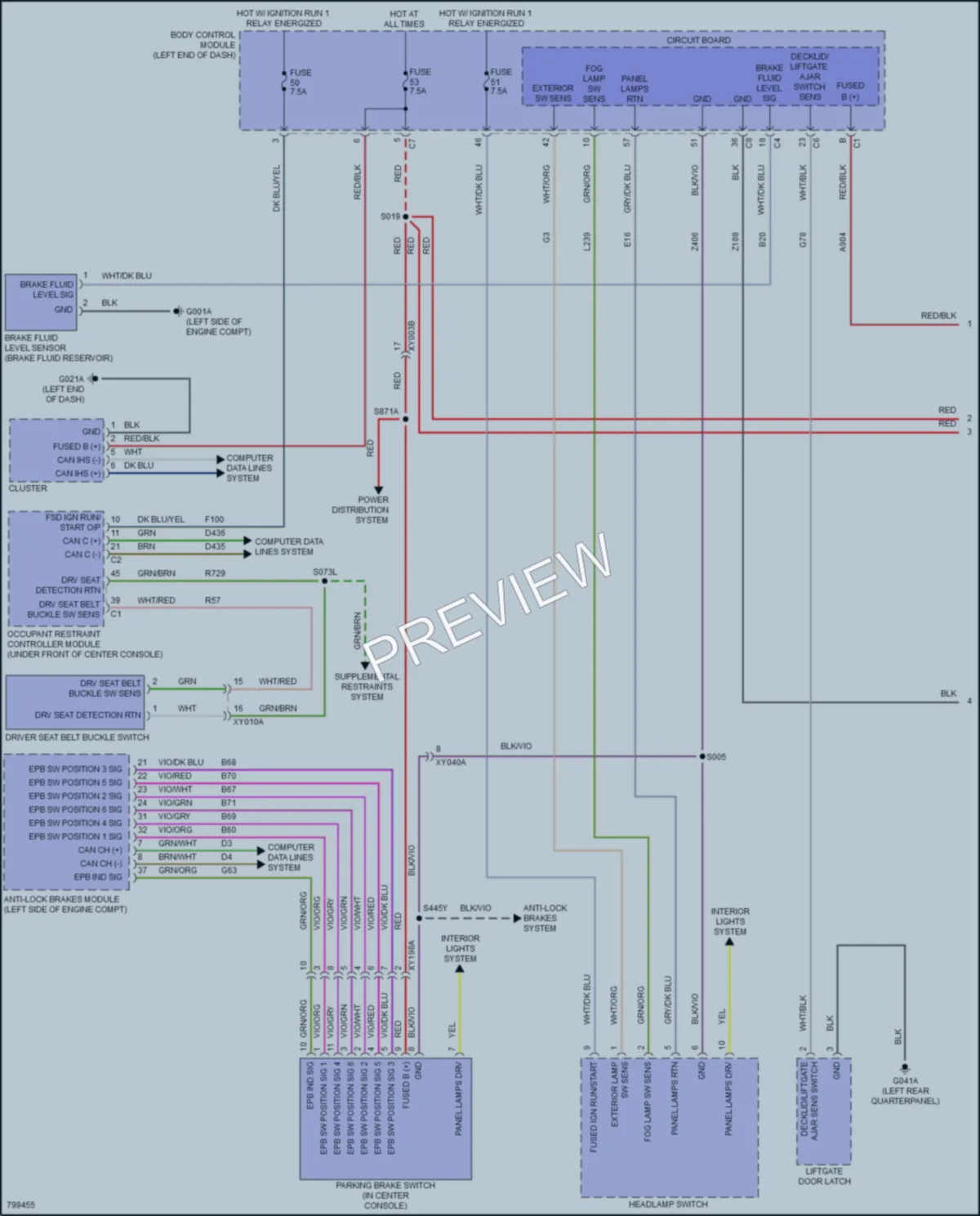 2022 Jeep Renegade Warning Systems wiring diagram preview
