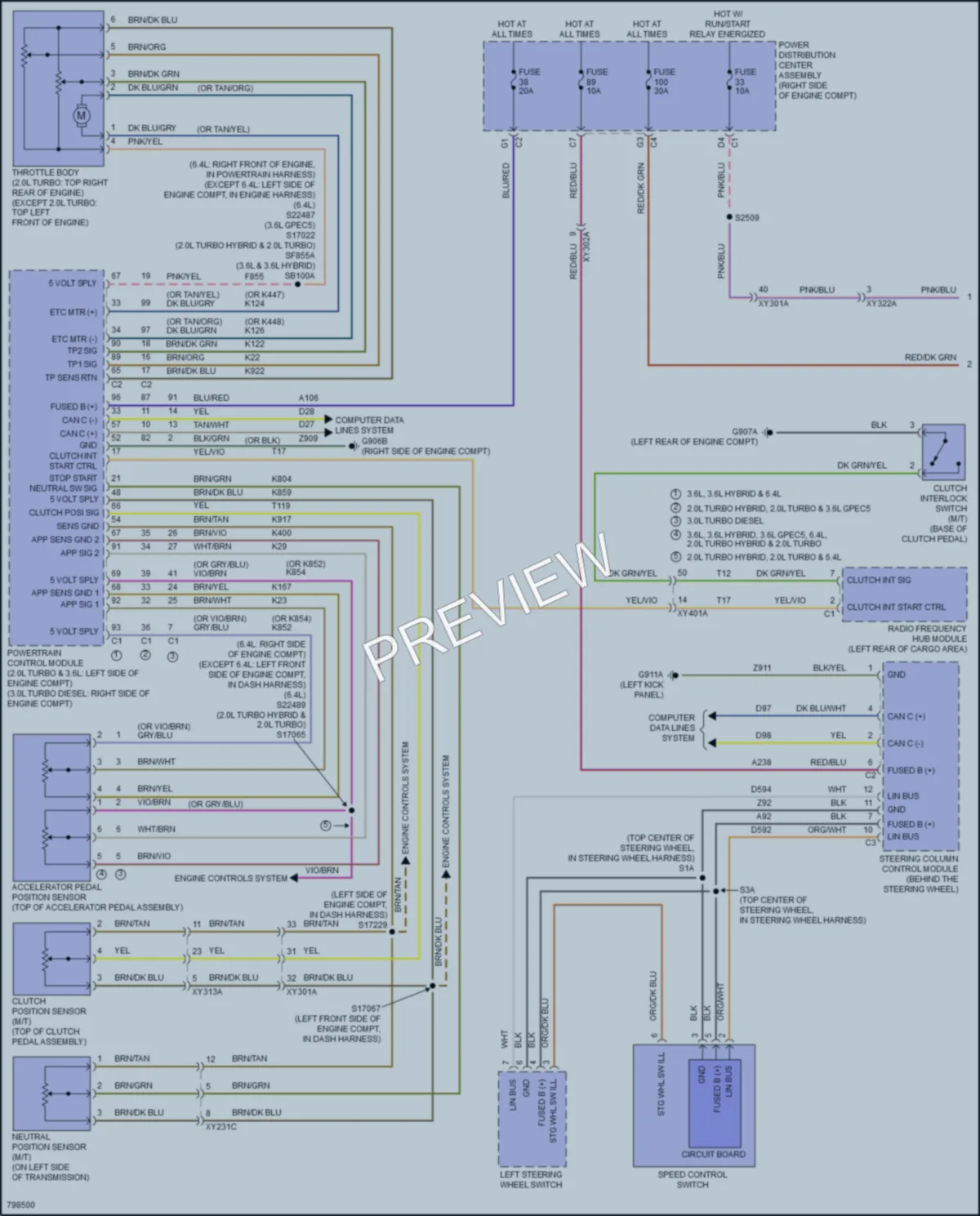 2022 Jeep Wrangler Cruise Control wiring diagram preview