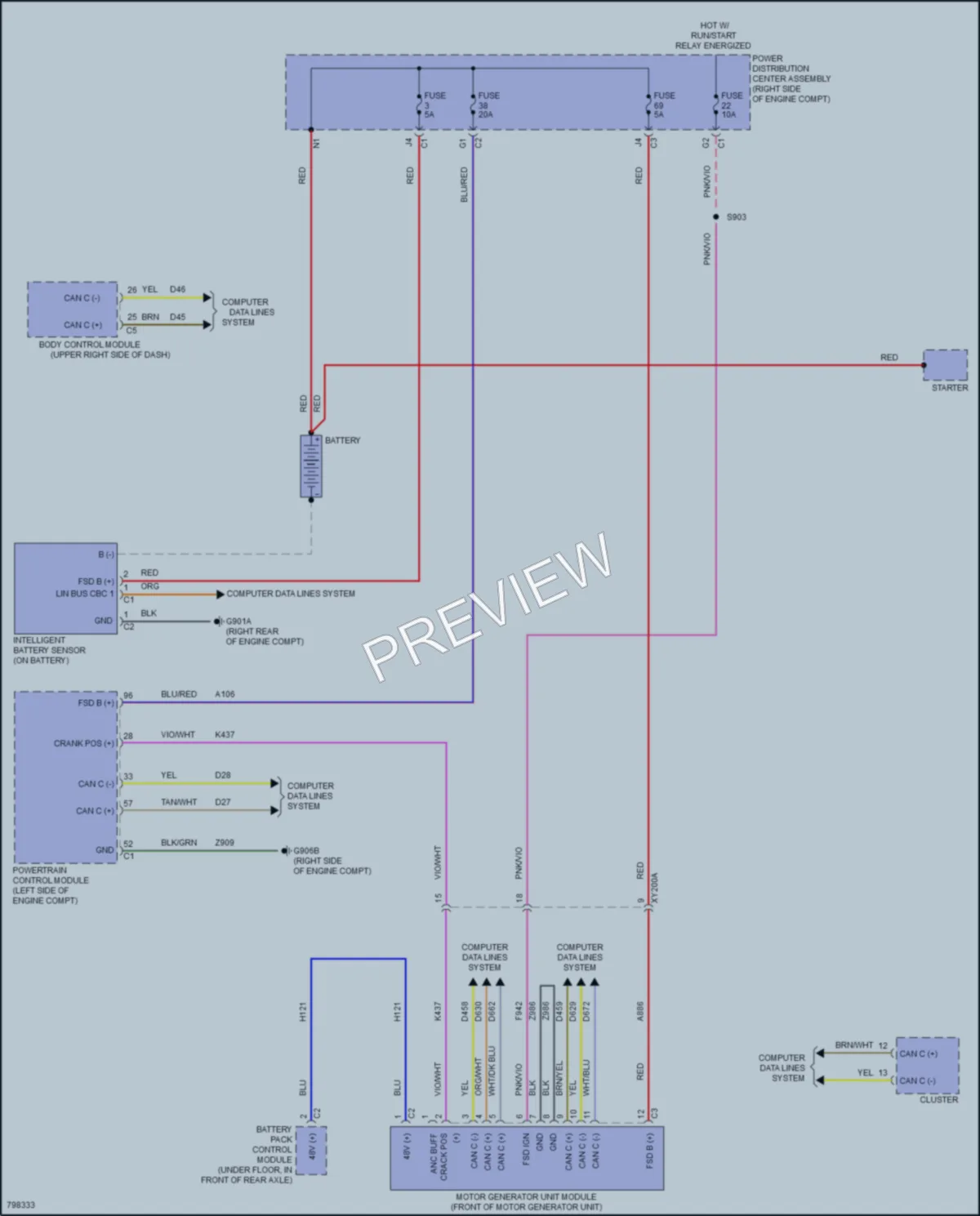 2022 Jeep Wrangler Starting Charging wiring diagram preview