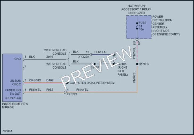 2022 Jeep WranglerUnlimited Power Mirrors wiring diagram preview