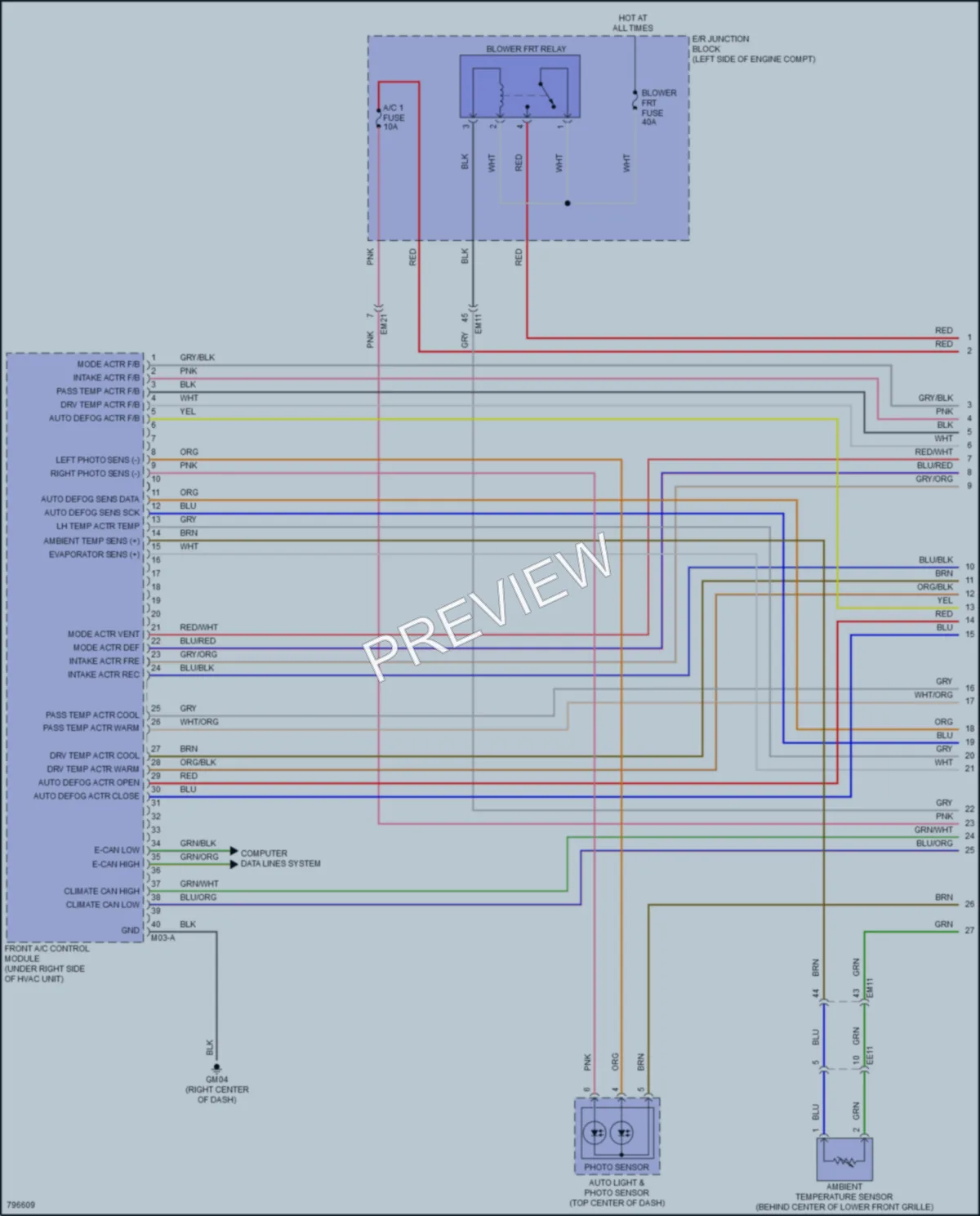 2022 Kia Carnival Air Conditioning wiring diagram preview