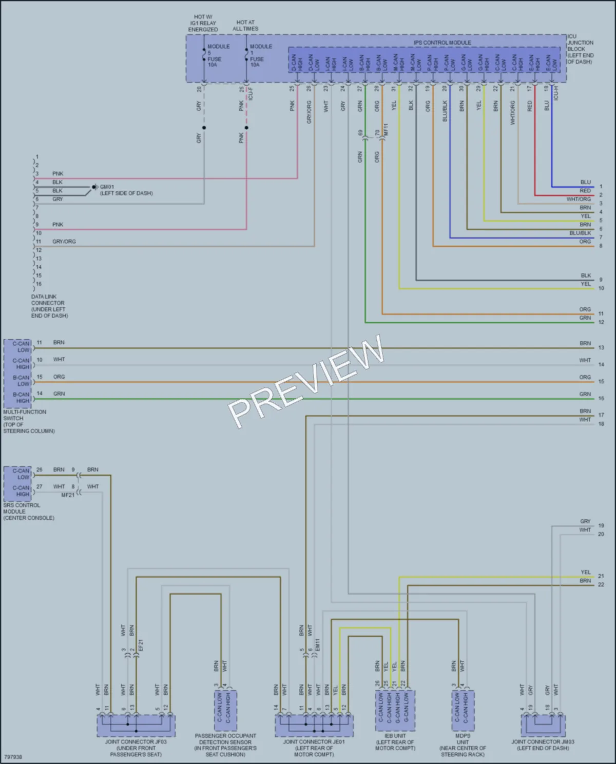 2022 Kia EV6 Computer Data Lines wiring diagram preview