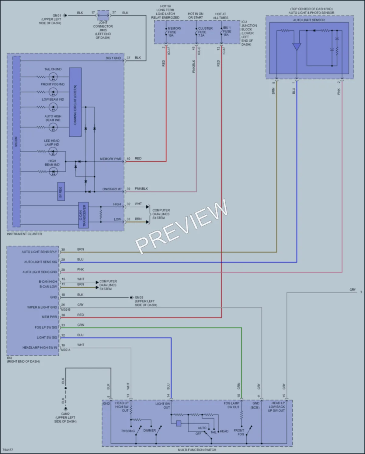 2022 Kia Forte Headlights wiring diagram preview