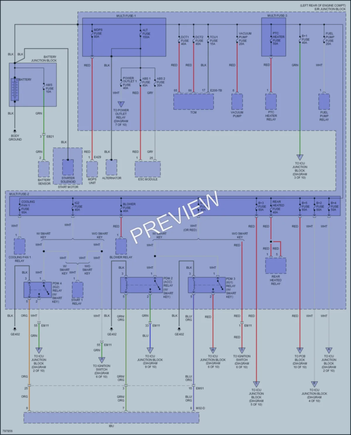2022 Kia Forte5 Power Distribution wiring diagram preview
