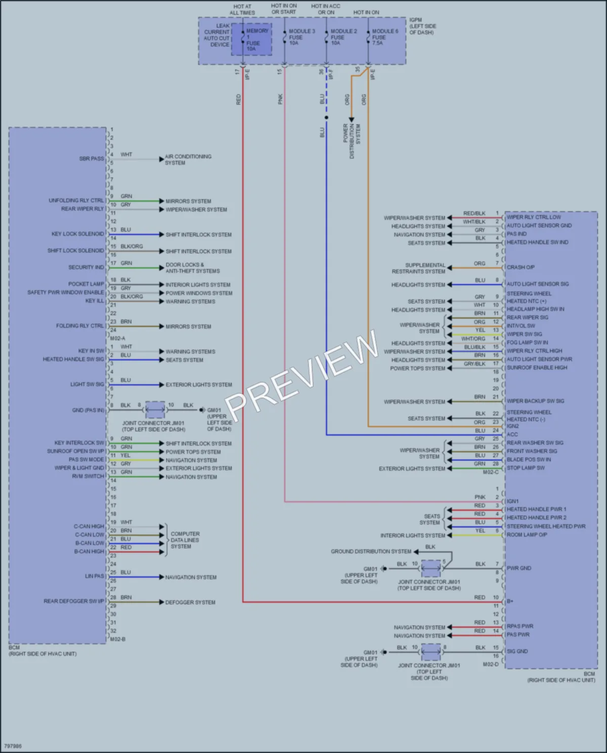 2022 Kia Niro Body Control Modules wiring diagram preview