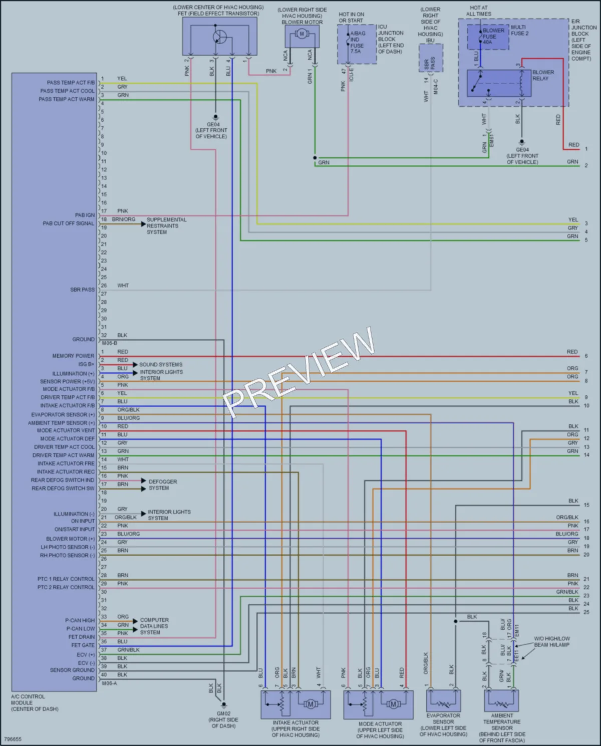 2022 Kia Soul Air Conditioning wiring diagram preview