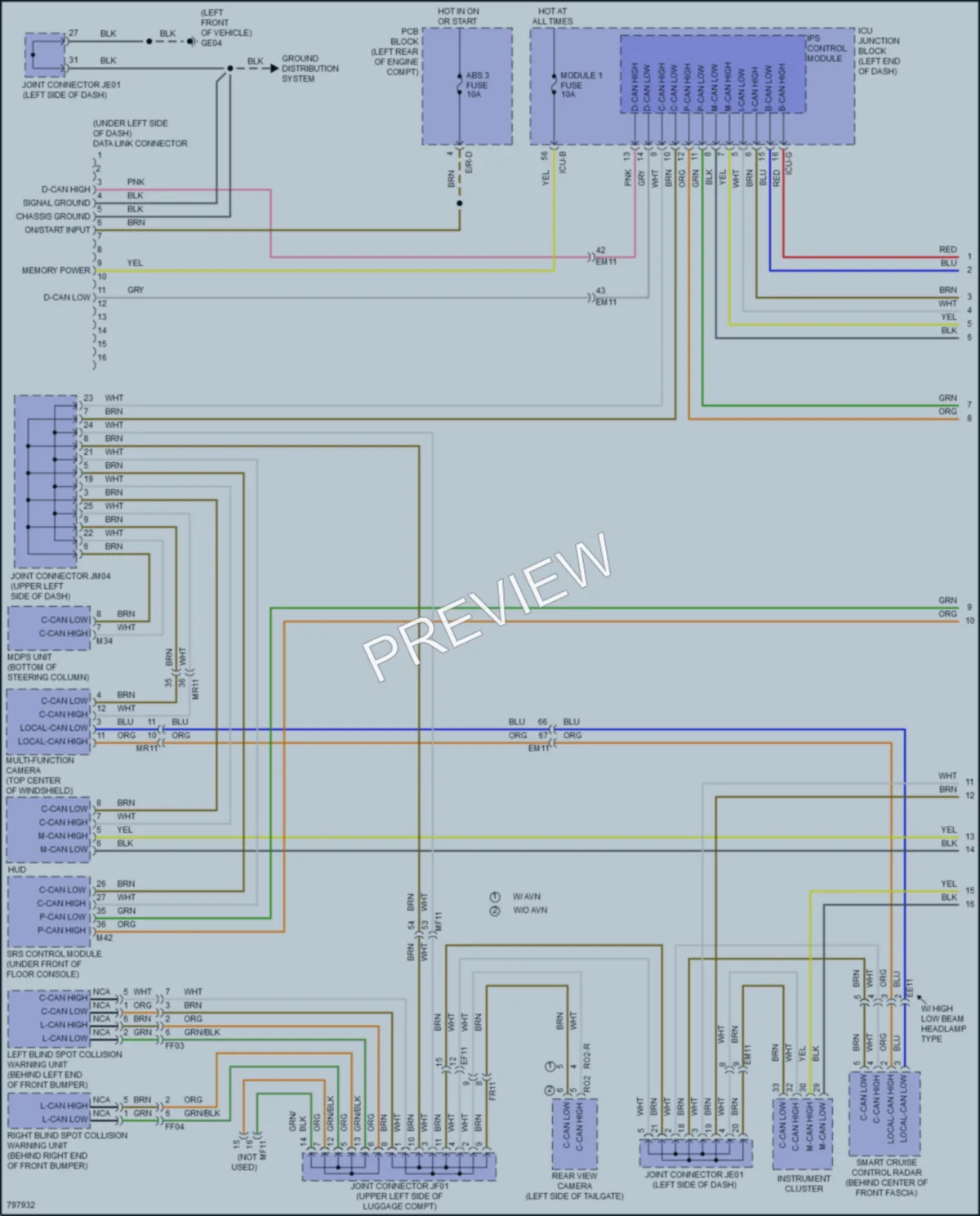 2022 Kia Soul Computer Data Lines wiring diagram preview