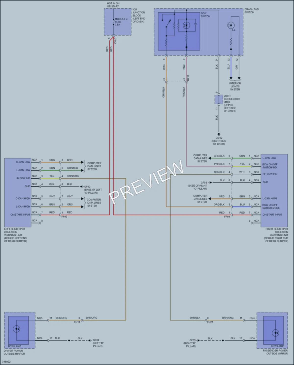 2022 Kia Soul Navigation wiring diagram preview
