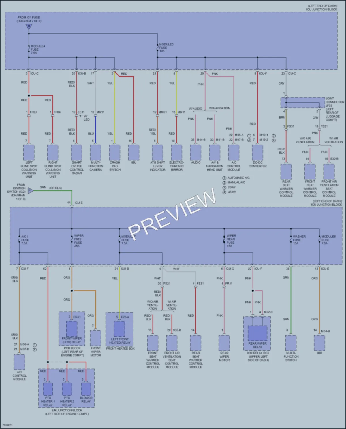 2022 Kia Soul Power Distribution wiring diagram preview