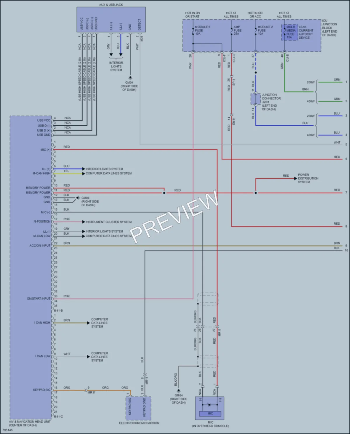 2022 Kia Soul Radio wiring diagram preview