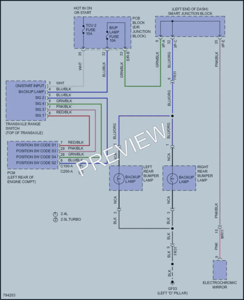 2022 Kia Sportage Exterior Lights wiring diagram preview