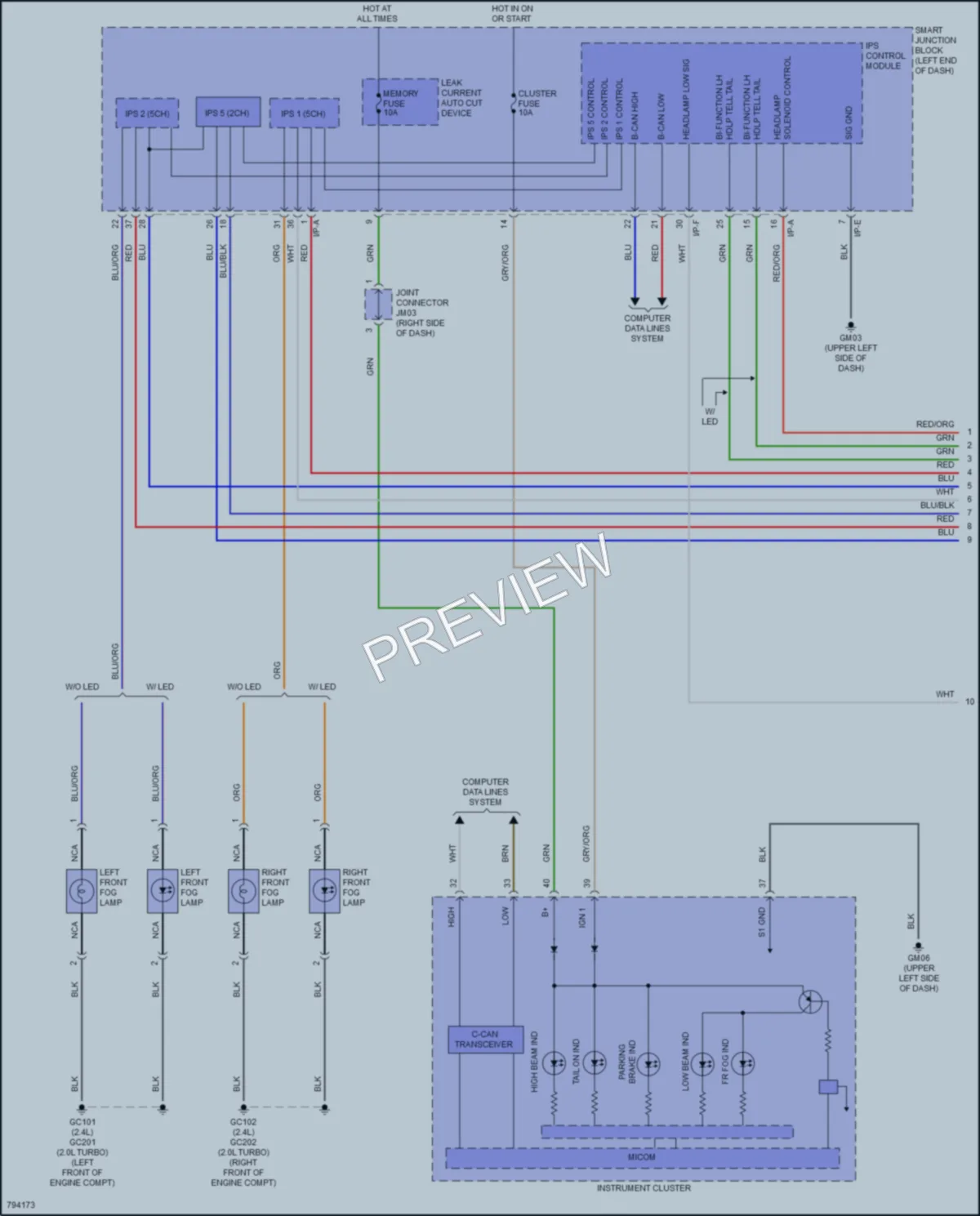 2022 Kia Sportage Headlights wiring diagram preview